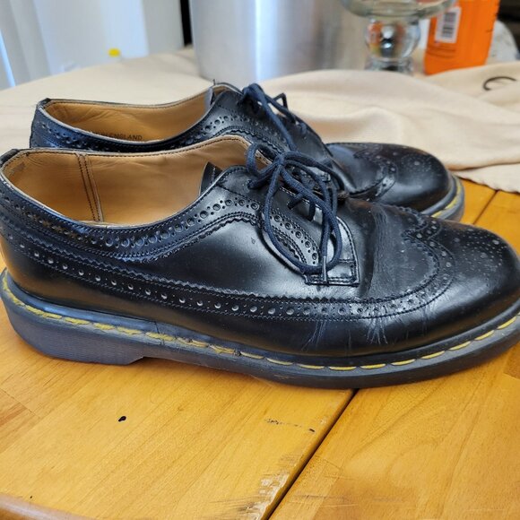 Dr. Martens Other - Vintage Dr Martens patent leather brogue wingtip black England